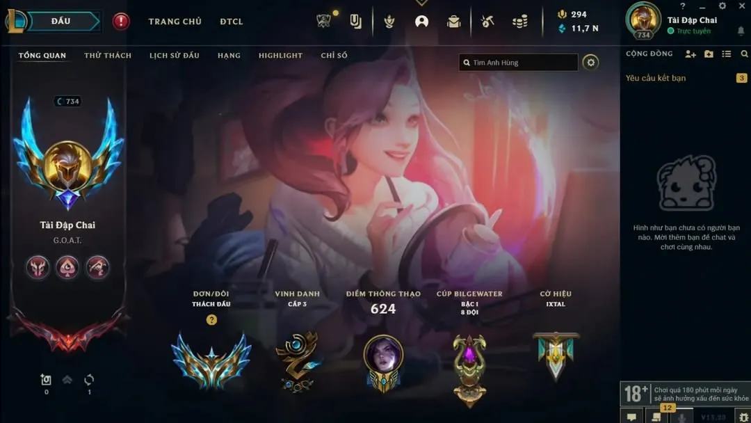 Đánh all game lên rank cao nhất